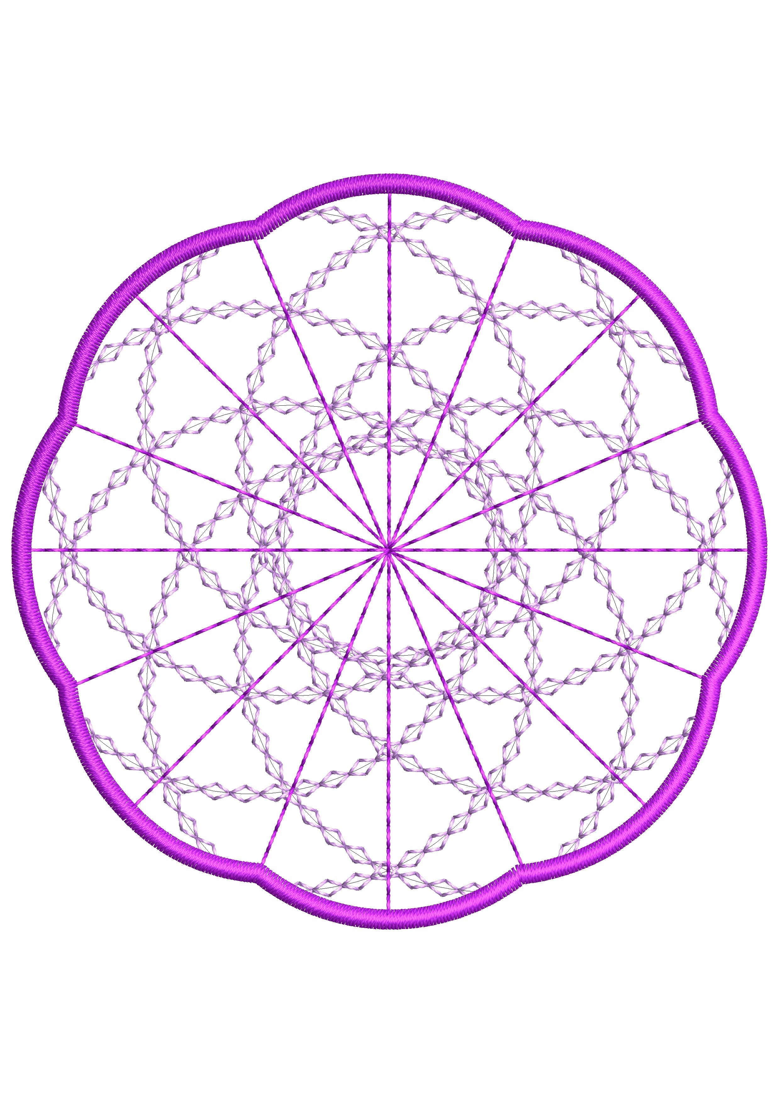 Lace Embroidery Design