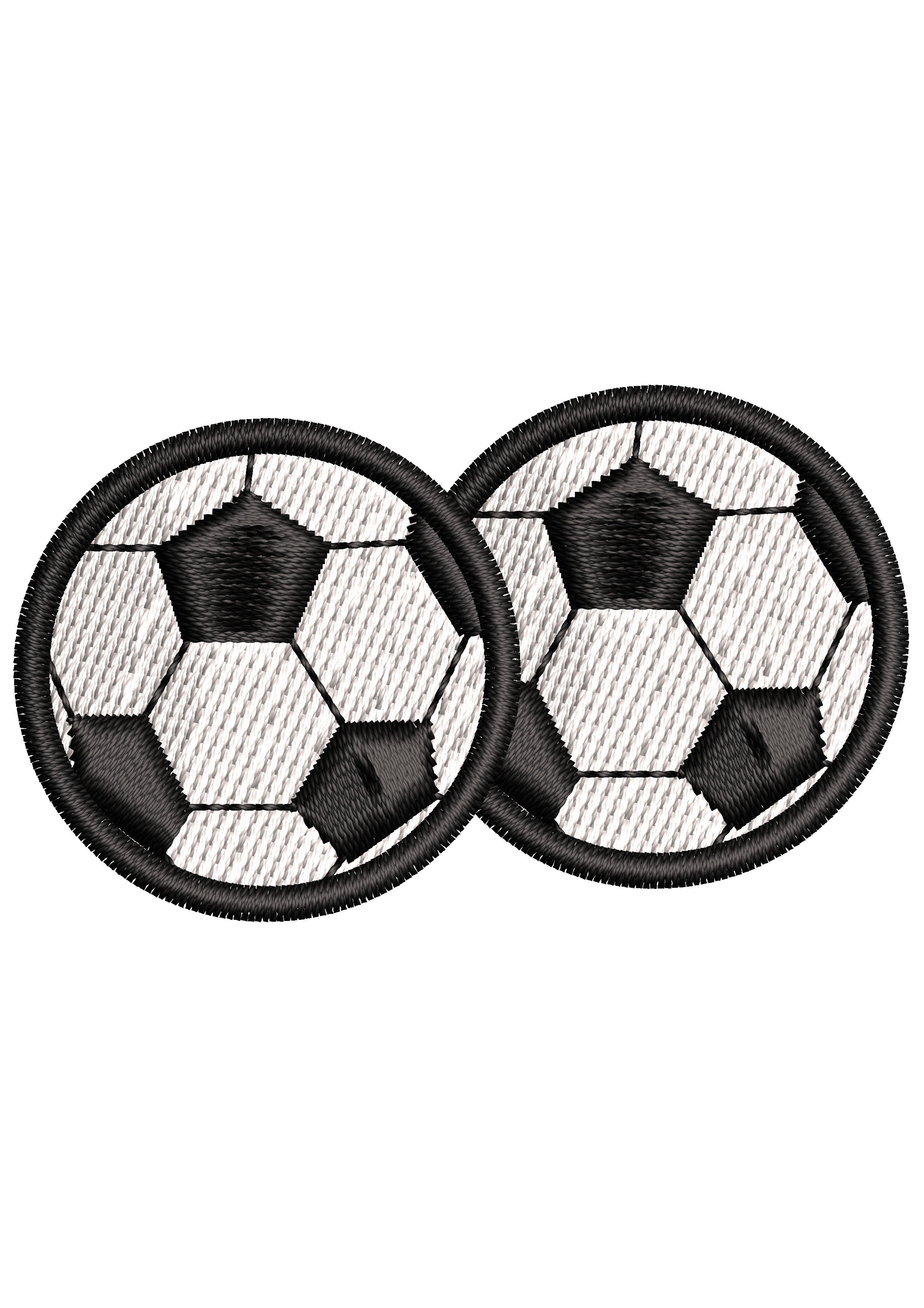 Football Both Embroidery Design