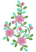 Flower Three Embroidery Design