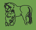 Horse Man Embroidery Design