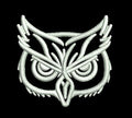White Owl Embroidery Design