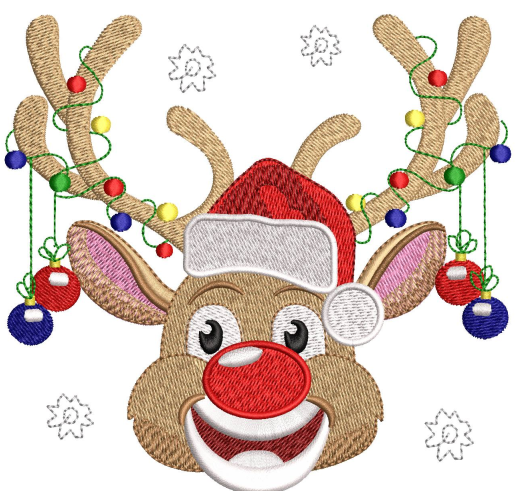 Deer Embroidery Design