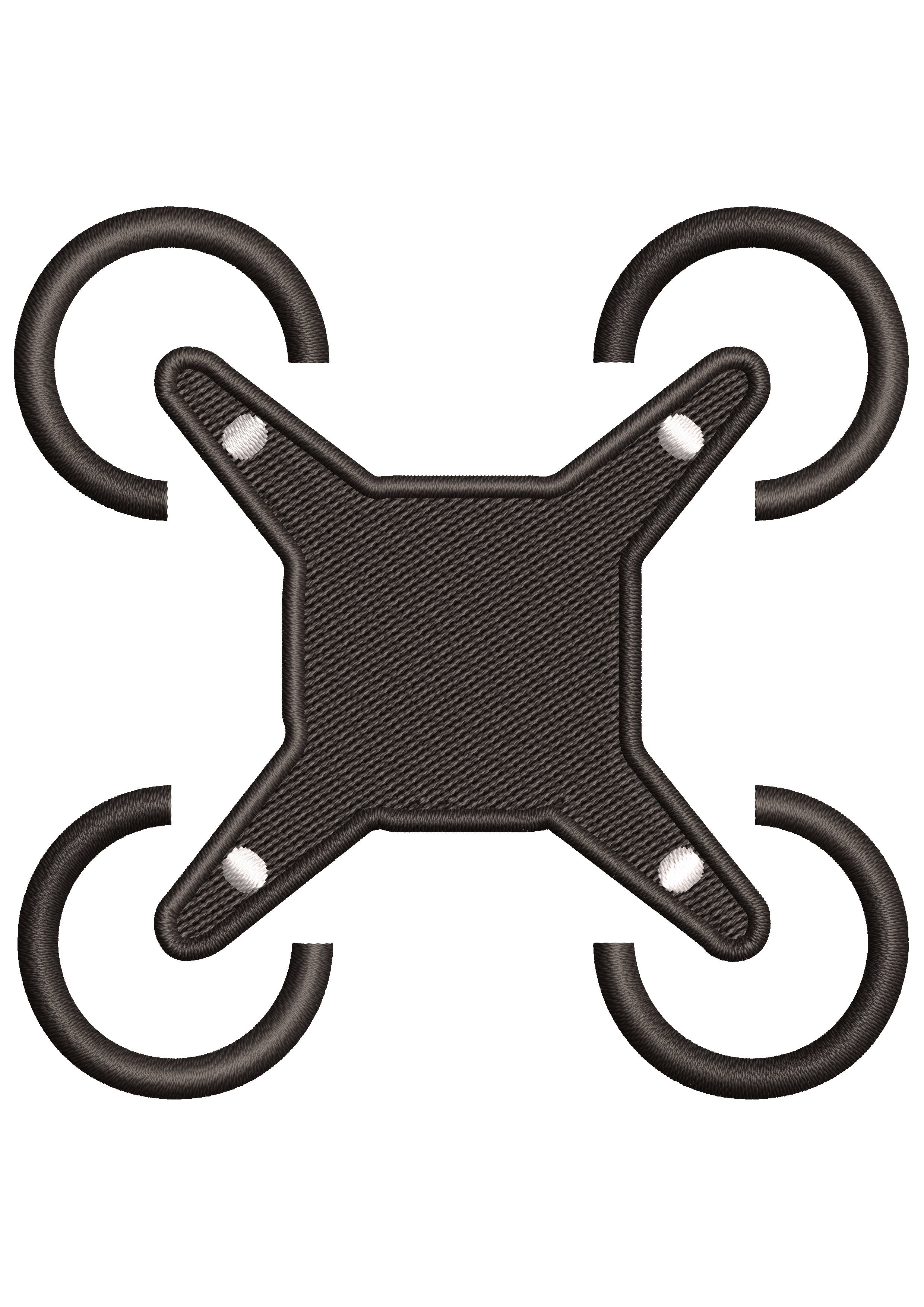 Drone Detect Embroidery Design