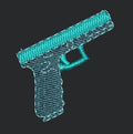 Revolver Embroidery Design