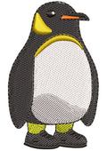 Male Penguin Embroidery Design