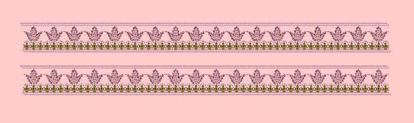 Ornate Fleur De Lis Dual Trim Embroidery Design