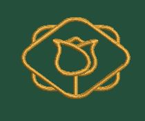 Gilded Rose Frame Embroidery Design