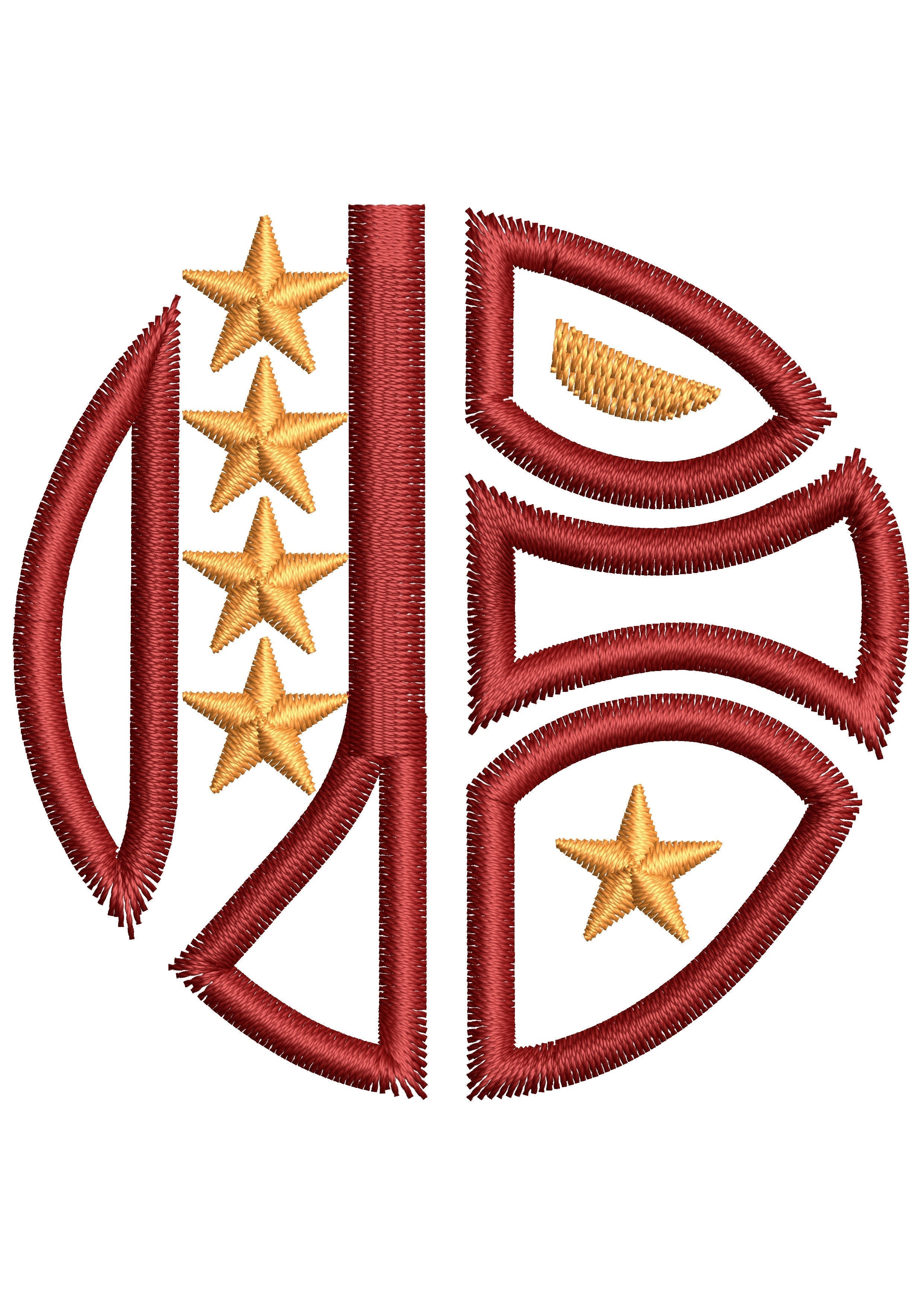 Star Vector Embroidery Design