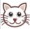 Cat Face Embroidery Design