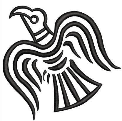 Crow Embroidery Design