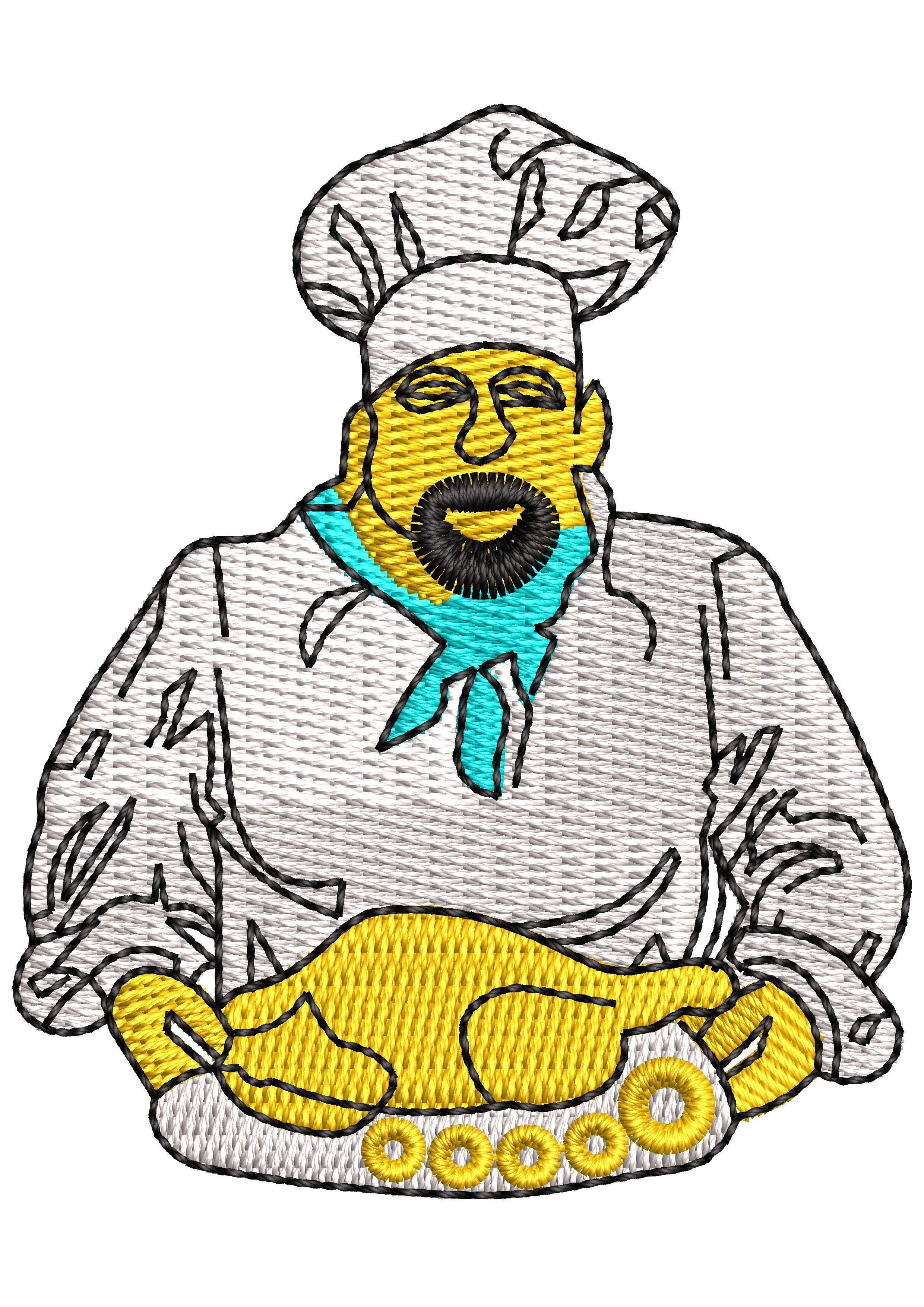 Cheaf Meal Embroidery Design