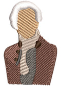 Man Of Warrior Embroidery Design