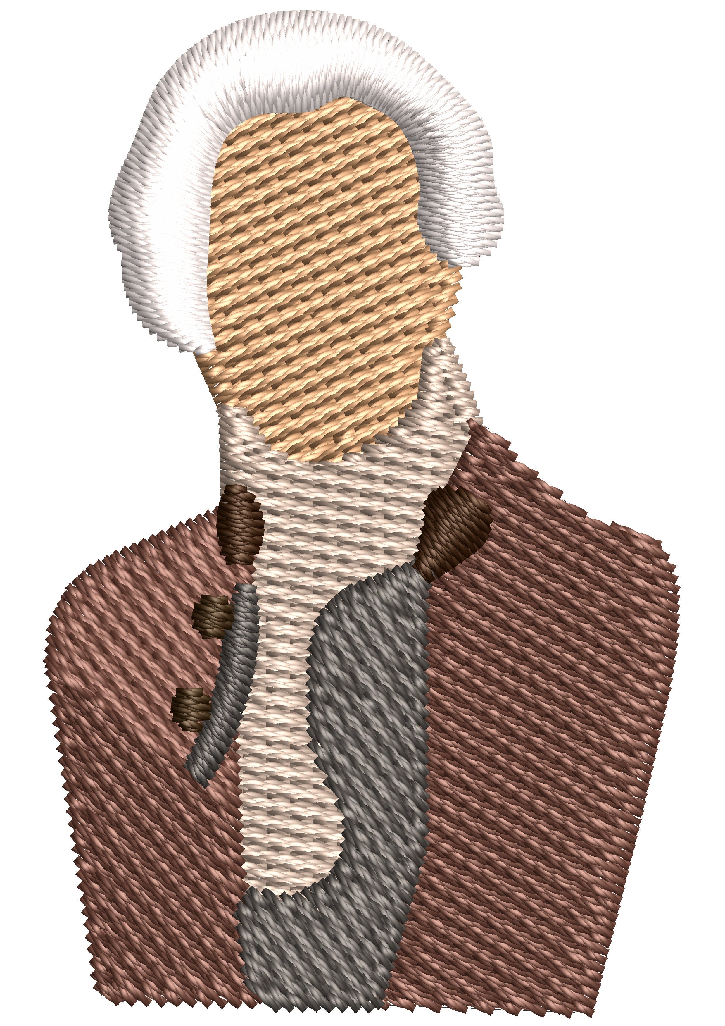 Man Of Warrior Embroidery Design