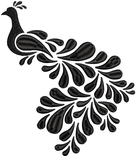 Peacock Embroidery Design