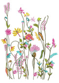 Flower Garden Embroidery Design