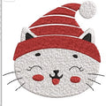 Cat Face Embroidery Design