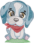 Dog Embroidery Design