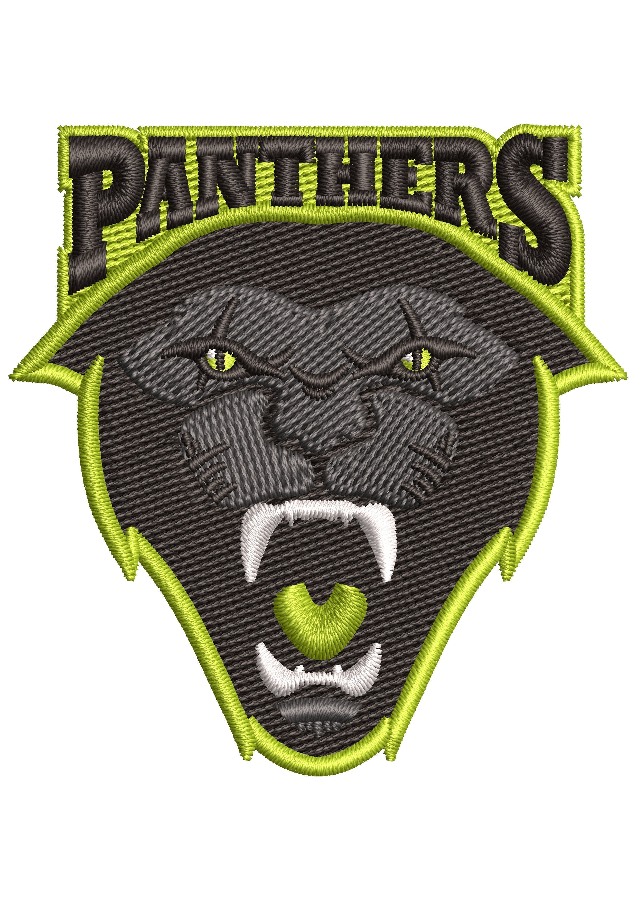 Black Panther Embroidery Design