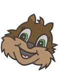 Smiley Head Embroidery Design
