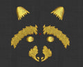 Raccoon Embroidery Design