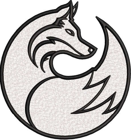 Wolf Embroidery Design
