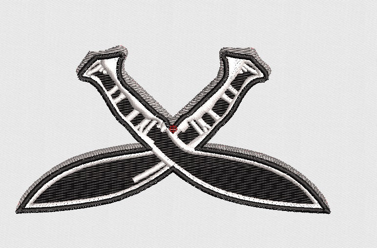 Dagger Embroidery Design