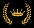 Stylized Crown Embroidery Design