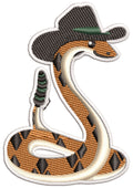 Snake Hat Embroidery Design