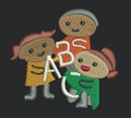 Children ABC Childcare Motif Embroidery Design