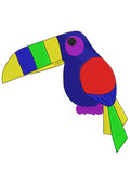 Colour Bird Embroidery Design