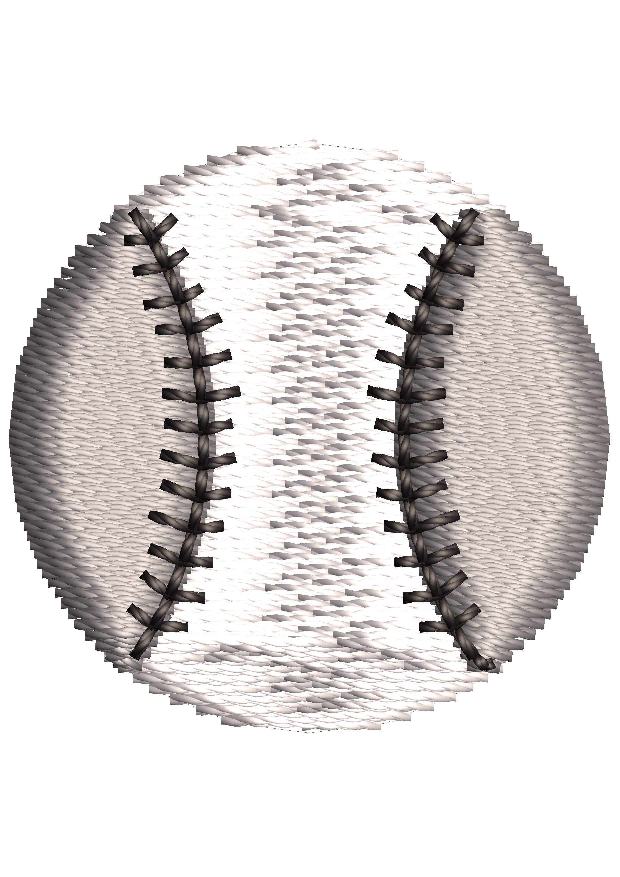 Cricket Ball Embroidery Design