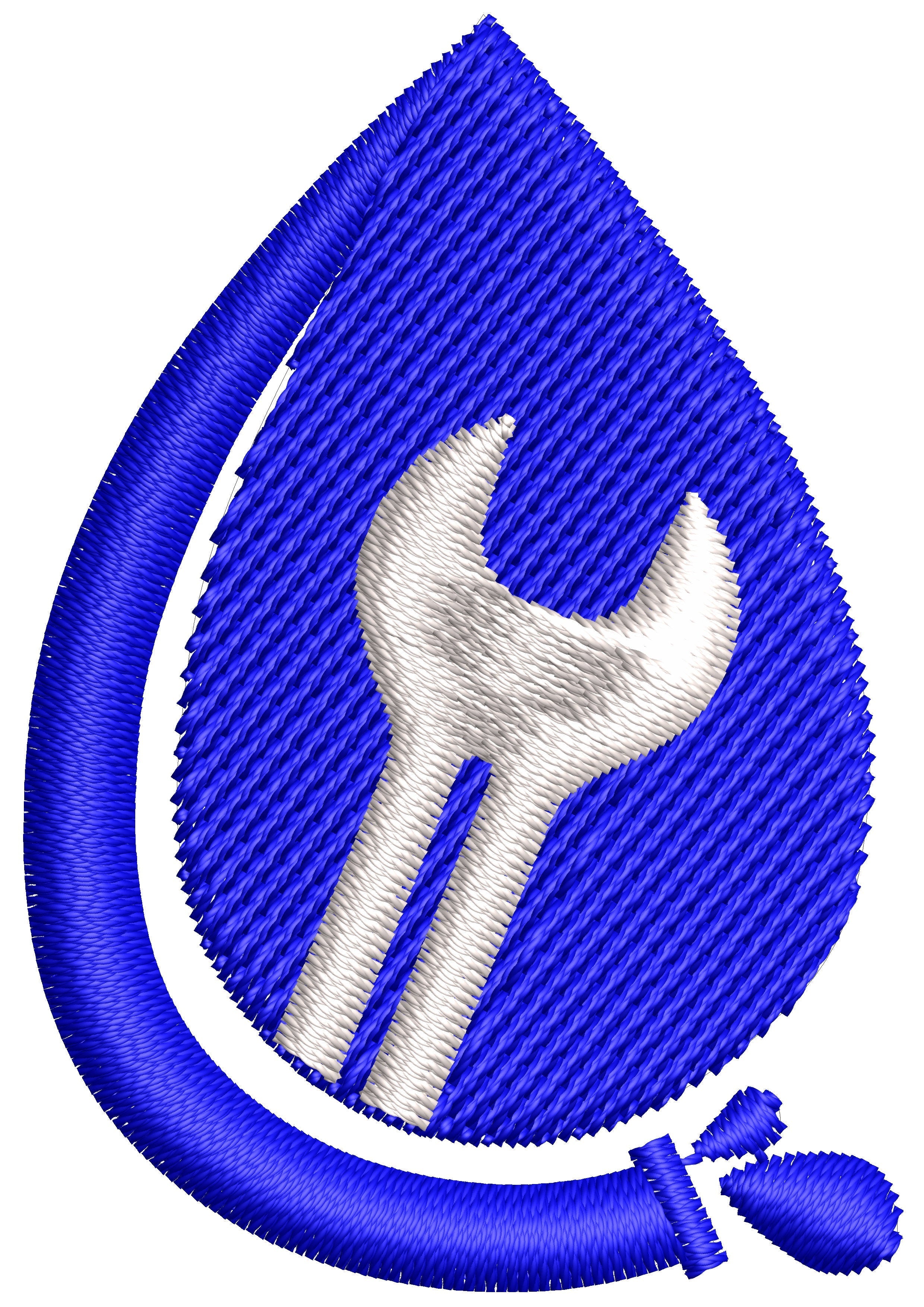 Plumbing Sign Embroidery Design