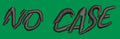 Stylized Text No Case Embroidery Design