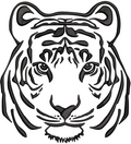 Tiger Embroidery Design