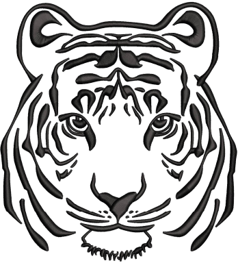 Tiger Embroidery Design