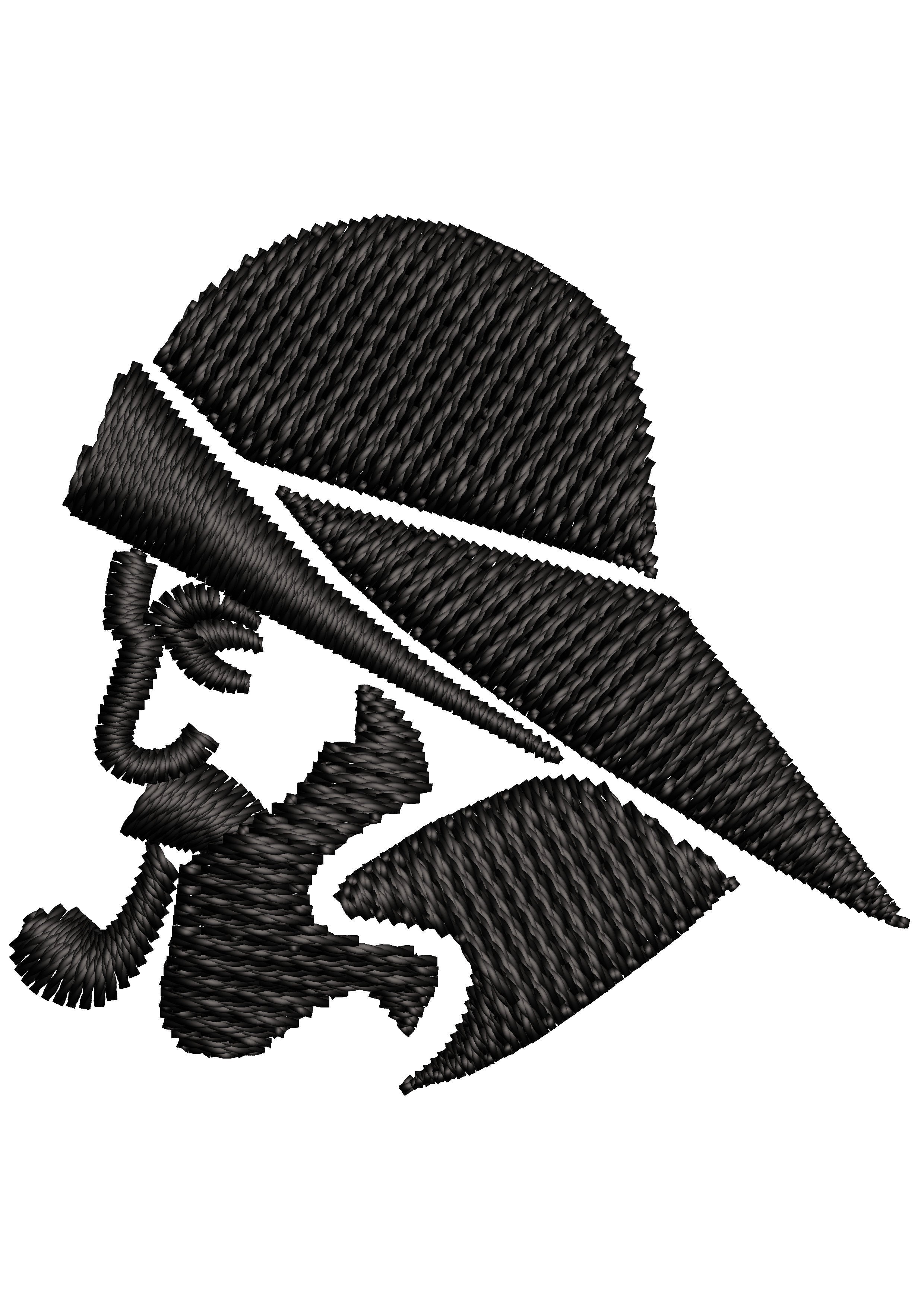 Ciggar Man Embroidery Design