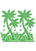 Banana Plants Embroidery Design