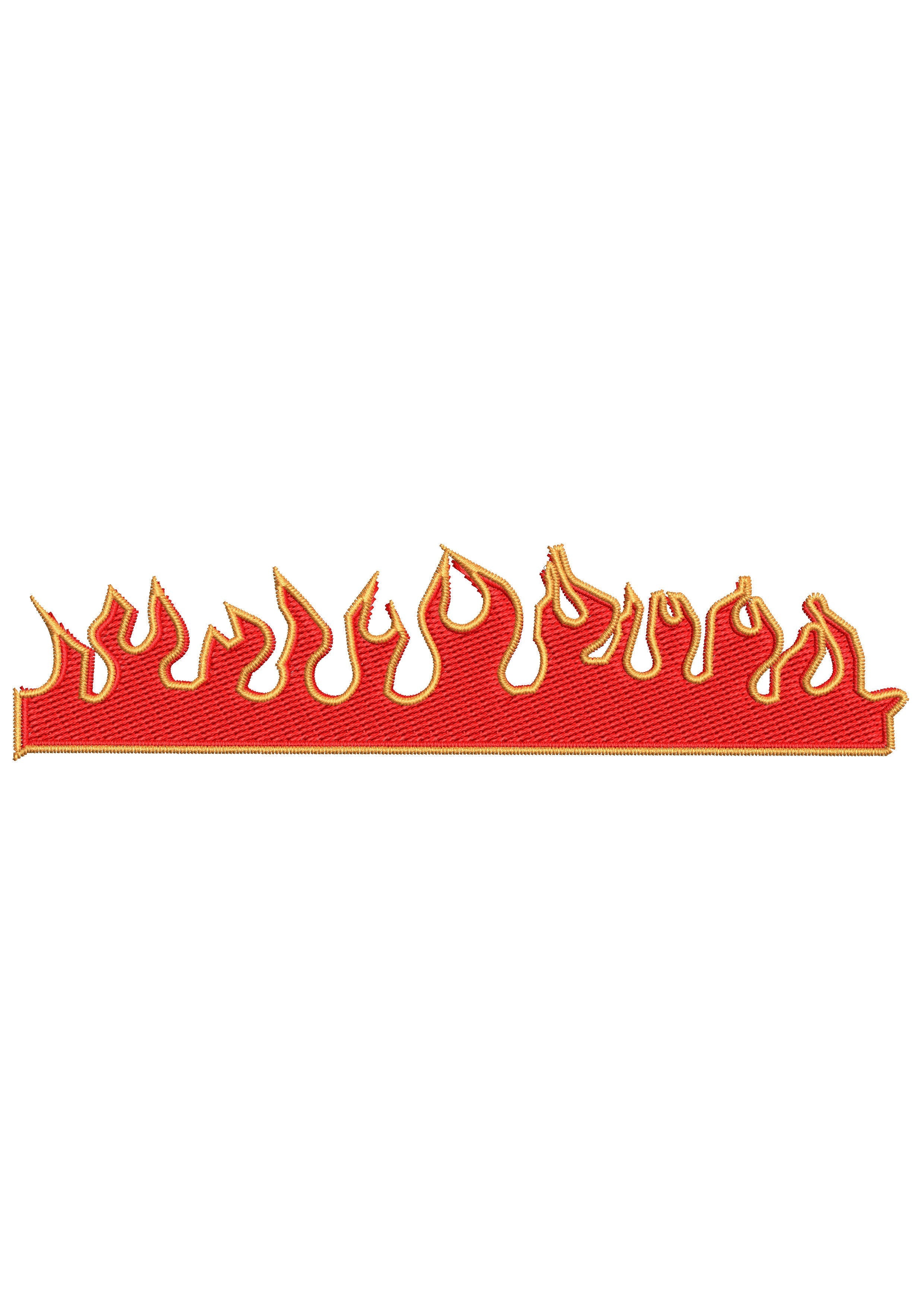 Fire Flame Embroidery Design
