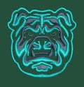 Bulldog Embroidery Design