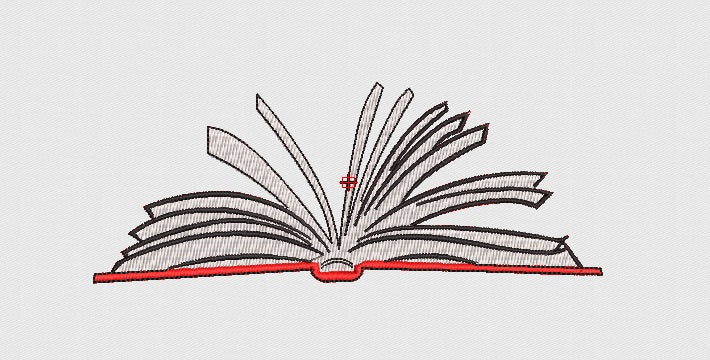 Books Embroidery Design