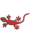 Red Lizard Embroidery Design