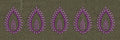 Row Of Flower Embroidery Design