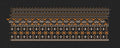 Orange And White Floral Endless Border Embroidery Design