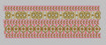 Scrollwork and Geometric Lattice Border Embroidery Design