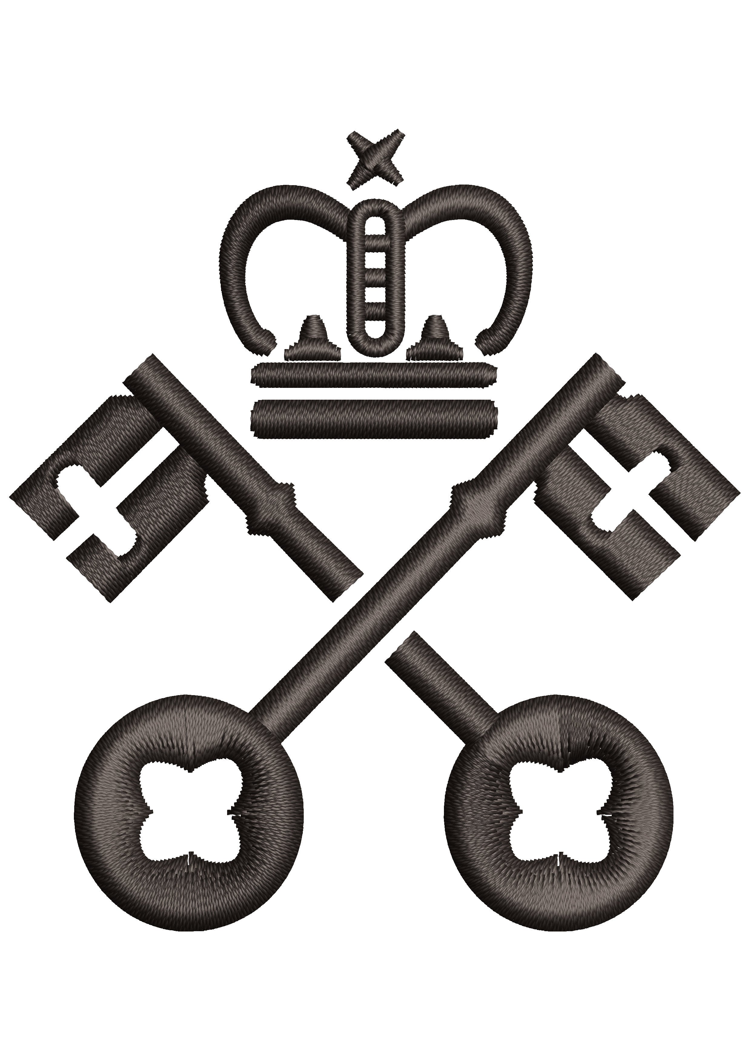 King Keys Embroidery Design