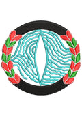 Gate of Water Embroidery Design