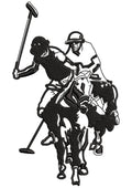 Players of Polo Embroidery Design