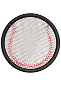 Hard Ball Embroidery Design