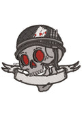 Worrior Skull Embroidery Design