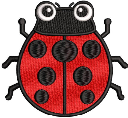Ladybird Embroidery Design